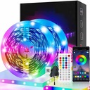 LED pás 10m RGB 5050 Aplikácia/Diaľkové ovládanie Vodotesný