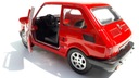 Fiat 126 Red Metal Model WELLY Mierka 1:34