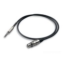 Proel Stereo jack mikrofónový kábel - XLR F 1m