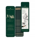 FABER-CASTELL 9000 PENCILS SET 6ks HB-8B puzdro