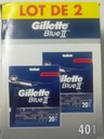 Gillette Blue II jednorazové holiace strojčeky 40 ks.