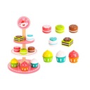 Tooky Toy Drevené Cookies Cupcakes na tortovom stojane 9e