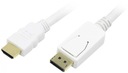 Kábel DisplayPort na HDMI LogiLink CV0055 2m biely