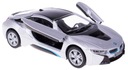 BMW I8 KOVOVÝ MODEL 1:36 KINSMART SILVER