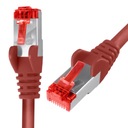 RJ45 CAT 6 S/FTP kábel AWG27 LSZH červený 7,5 m