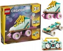 LEGO CREATOR ROLLER SKATE SKATEBOARD A BOOMBOX 3v1 RETRO BLOKY AKO DARČEK