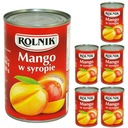 Rolnik Mango v sirupe v plátkoch, 6x425 ml plechovka