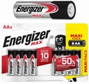 ENERGIZER 8x Fingers MAX AA LR6 alkalické batérie