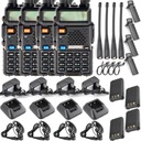 HARDWAVE RÁDIO TELEFÓN Baofeng UV-5R HTQ WALKIE TALKIE SKENER FM rádio