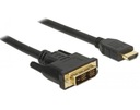 HDMI-DVI-D FullHD 3D 4K kábel, 3m kábel, 18+1 pin