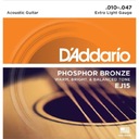 Struny pre akustickú gitaru D'Addario EJ15 10-47