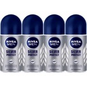 Pánsky roll-on antiperspirant pre mužov Nivea Men Silver 48h 4 x 50ml