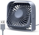 USB ventilátor Tichý mini stolný ventilátor chladiaci TOPK K50 šedý