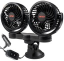 DVOJITÝ VENTILÁTOR DO AUTA S 12V ADAPTÉROM