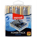 MAXELL 1,5V LR6 AA alkalické batérie Power Pack 24 ks.