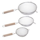 Kovové kuchynské sitko, SET OF 3, oceľ