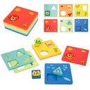 TOOKY TOY Montessori puzzle tvary a farby