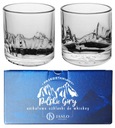 Poháre na whisky Huta Szkła Jasło Collection Polish Mountains Giewont Rysy