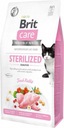 Brit Care Cat bez obilnín sterilizovaný Sensitive 7 kg