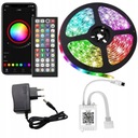 6m RGB 5050 LED pás Mobilná aplikácia Bluetooth Hudba Diaľkové ovládanie 12V napájanie