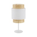 Stolná lampa TK Lighting BOHO E27 - biela/ratan