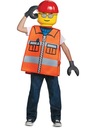 STAVEBNÝ ROBOTNÍK LEGO 128 OUTFIT KOSTÝM