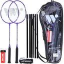 BADMINTON BALETKY SÚPRAVA RAKETY S PUTTLETS COVER NET BADMINTON WISH