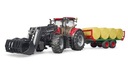 BRUDER 03198 CASE IH OPTUM 300 CVX TRAKTOR S NAKLADAČOM A NÁKLADOM NA BALÍKY