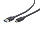 Kábel USB Type-C(M)-AM 3.0 1m čierny