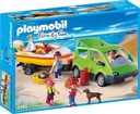 PLAYMOBIL RODINNÁ ZÁBAVNÁ RODINNÁ DODÁVKA S PRÍvesom a motorovým člnom 4144