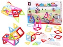 Magnetické bloky, logické puzzle pre deti MAGICKÝ MAGNET MINI 38 ks