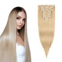 Clip In vlasy 47 cm 8 blond stuh R24/613 Real Soft