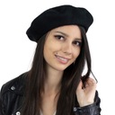 Dámsky FRANCÚZSKY vlnený BERET, ČIERNA, elegantný