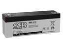 Batéria SSB SB 2,3-12 AGM 2,3Ah 12V 6-9 rokov