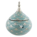 Box DKD Home Decor Porcelain Golden Turquoise