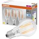 3x E27 LED žiarovka 7,5W = 75W 4000K OSRAM FILAMENT