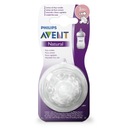 PHILIPS AVENT 2x SILIKÓNOVÝ DUSÍK NA FĽAŠU NA PRÍRODNÉ MLIEČKO 3-PRÚDNE 3M+