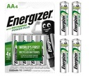 4x dobíjacie batérie ENERGIZER R6 AA 2000mAh