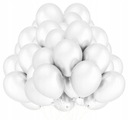 Balón Silné kovové biele balóny 27cm/50ks