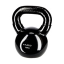 Liatinový kettlebell s pogumovaním 10kg ČIERNA