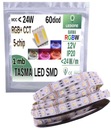 PREMIUM RGB+CCT LED pásik 5v1 1m Teplý Studený 12V