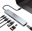 HUB USB-C ADAPTÉR LAN RJ45 HDMI 4k SD USB 3.0 PD