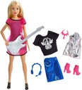 BÁBIKA BARBIE Rocková hviezda s gitarou a oblečením