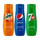 SodaStream Pepsi sirup, Mirinda, 7up 3x440ml