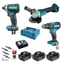 MAKITA COMBO SADA 3 NÁRADÍ 3x5,0AH 18V BL