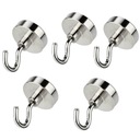 5x NEODYMOVÁ HÁČKA HÁK 25X8mm magnet NOSNOSŤ 22