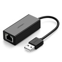 UGREEN UGREEN CR110 sieťový adaptér USB na RJ45 (čierny) ]]