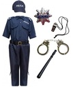 OUTFIT Kostýmový SET Poľský prevlek POLICAJT + DOPLNKY Ples 120/130cm