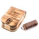 Pendrive Wood 128 GB 3.0 + krabica + gravírovanie Krst