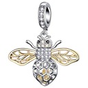 CHARMS BEE WASP strieborný 925 prívesok z korálok včelie prívesky pr 925